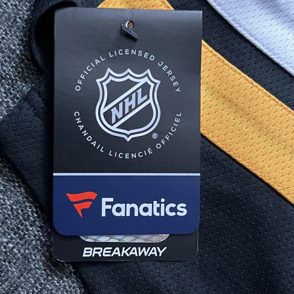Boston Bruins Jersey Sweater Mens 4XL Black Gold NHL Hockey Fanatics Breakaway - Picture 5 of 16